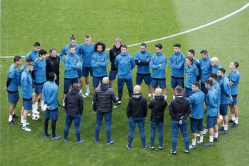 El Real Madrid entrenó en el Juventus Stadium.