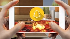 El suelo es lava, el nuevo filtro viral de Snapchat
