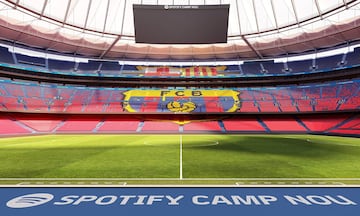 El interior del nuevo Camp Nou.