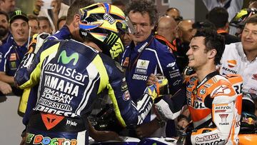 Pedrosa y Rossi se vuelven a ver las caras en Cheste