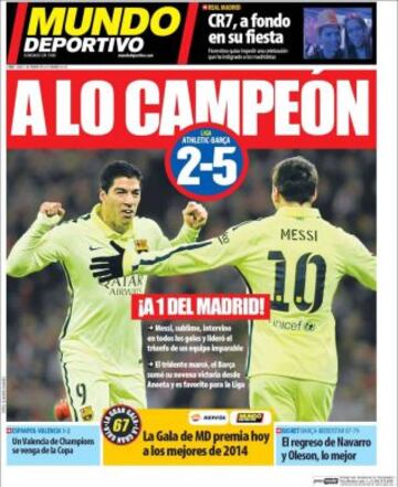 Portadas de la prensa deportiva