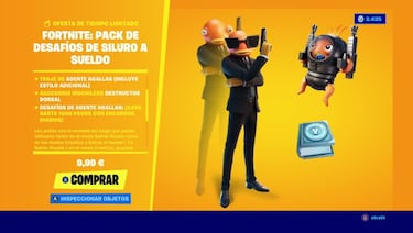 Fortnite: así es el Pack de Desafíos de Siluro a Sueldo