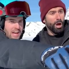 Jorge Cremades y Lucas Eguibar graban un divertido vídeo sobre 'gente esquiando'