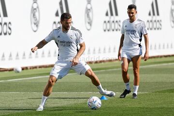 Nacho en el primer entrenamiento de la temporada.