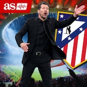 Cholo Simeone celebra el pase a cuartos de final tras superar al Tottenham