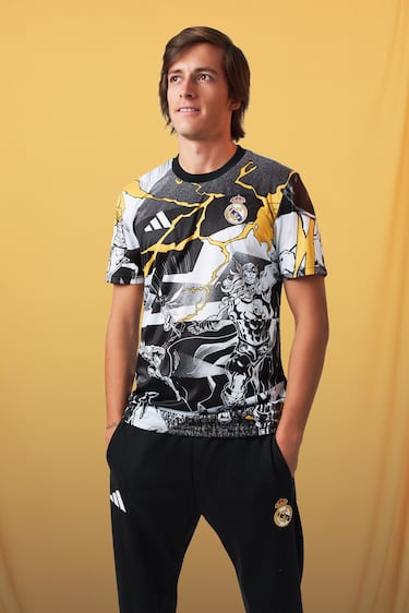 La colección Marvel x Real Madrid. En la foto, Álvaro Carreras.