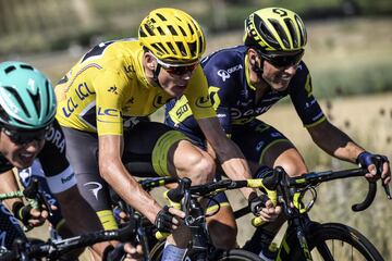 Froome durante la carrera de hoy.