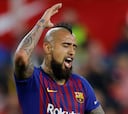 Vidal fue titular en la derrota de Barcelona ante Sevilla