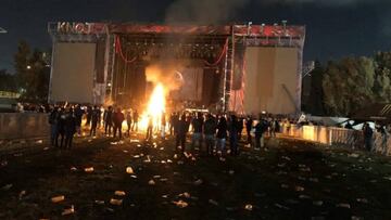 Cancelan Knotfest por retrasos de grupos y desmanes de asistentes