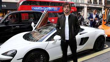 Fernando Alonso en Londres.