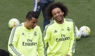 Marcelo y Cristiano Ronaldo.