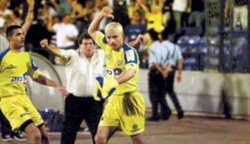 2001: Rodrigo Goldberg con 21 goles en Maccabi Tel Aviv (Israel).