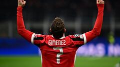 Así fueron los goles de Santiago Giménez con el Milan
