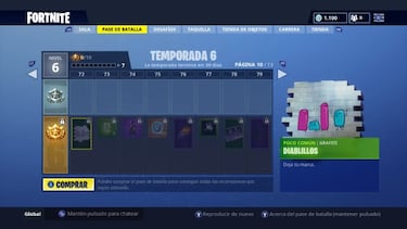 Fortnite Battle Royale: Todos los skins y recompensas del Pase de Batalla de la Temporada 6