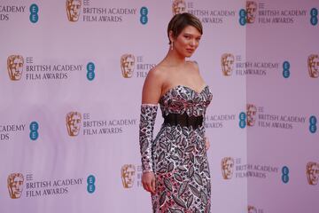 La alfombra roja de los Premios de la Academia Británica de Cine y Televisión