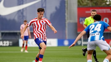 Javier Boñar con el Atleti B.