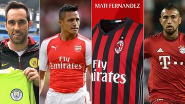 Este es el mapa de futbolistas chilenos en el extranjero