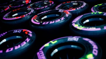 Neum&aacute;ticos Pirelli de F&oacute;rmula 1.