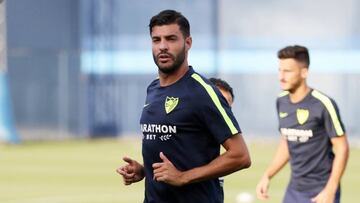 Miguel Torres en un entrenamiento. 