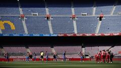 Soccer Football - La Liga Santander - FC Barcelona v Atletico Madrid - Camp Nou, Barcelona, Spain - May 8, 2021 General view before the match REUTERS/Albert Gea