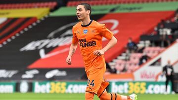Miguel Almirón con el Newcastle.