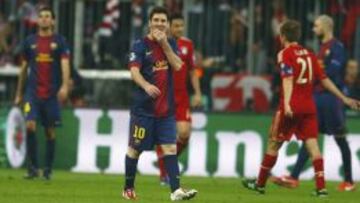 Messi, ante el Bayern.