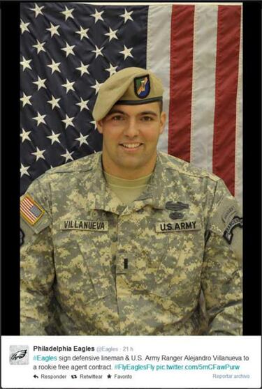 Alejandro Villanueva es jugador de los Philadelphia Eagles