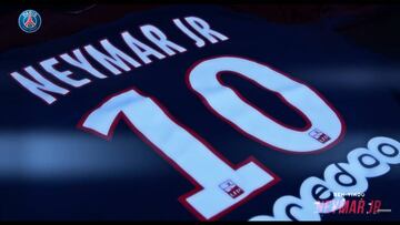 El PSG anuncia de esta manera que le da el dorsal '10' a Neymar