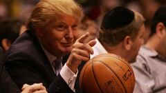 Donald Trump quita la cancha de baloncesto de la Casa Blanca