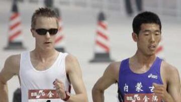 <b>ORO Y PLATA.</b> Tallent y Wang Hao, los primeros medallistas en 'El Nido' de Pekín.