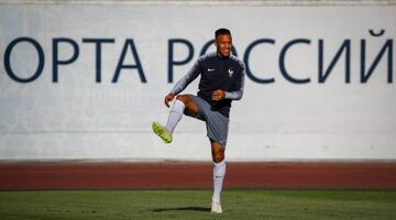 Corentin Tolisso in training in Kazan