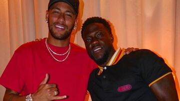 Neymar se declara fan de Kevin Hart en su encuentro en Par&iacute;s.