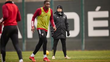 Alessio Lisci, en un entrenamiento.