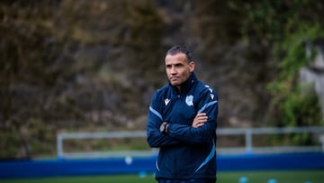 Sergio Francisco, entrenador de la Real Sociedad.