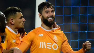 Felipe celebra un gol con el Oporto.