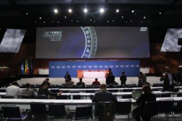 Así lució el Centro Banamex para el albergar el Congreso FIFA