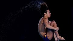 Diving - World Aquatics Championships - Hamad Aquatic Centre, Doha, Qatar - February 9, 2024  Spain's Jorge Rodriguez Ledesma in action during the men's 10m platform REUTERS/Evgenia Novozhenina