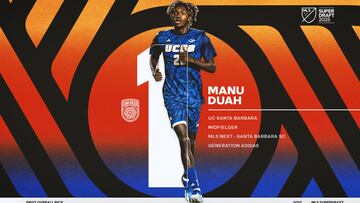 Manu Duah, el pick número 1 del MLS Superdraft 2025
