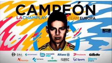 James Campe&oacute;n torneo FIFA