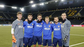 22/10/18 CHAMPIONS LEAGUE 
 DEL VALENCIA CF 
 JAUME EMILIO GAYA LATO CARLOS SOLER FERRAN TORRES  ENTREVISTA 
 PUBLICADA 23/10/18 NA MA20 4COL