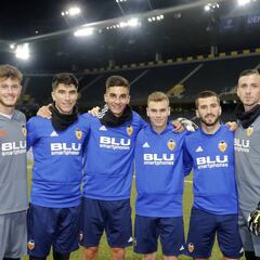 Seis canteranos del Valencia en Berna: récord en Champions