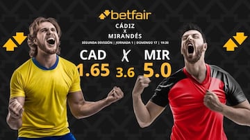 Cádiz CF vs. CD Mirandés: horario, dónde ver, estadísticas y pronósticos