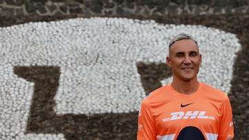 Soccer Football - Keylor Navas is presented as the new signing for Pumas UNAM - Pumas UNAM Training Center, Mexico City, Mexico - July 24, 2025 Pumas UNAM's Keylor Navas after press conference REUTERS/Henry Romero