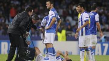 17/09/13 PARTIDO CHAMPIONS LEAGUE
 REAL SOCIEDAD - SHAKHTAR DONETSK
 LESION GRANERO