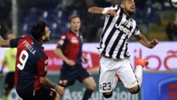 Ni Arturo Vidal ni Mauricio Pinilla pudieron lucir en el duelo que se llev&oacute; Genoa.