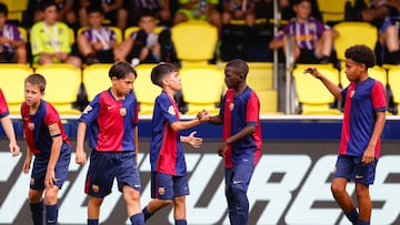 Los niños del Barça asustan