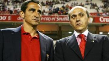 <b>RESPALDO PRESIDENCIAL. </b>José María del Nido, siempre que puede, aprovecha para animar a su gente.