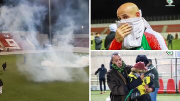Atacan con gas la final de copa en Palestina