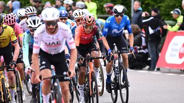 Egan Bernal, el mejor colombiano en la etapa 3 de la Vuelta a Suiza.