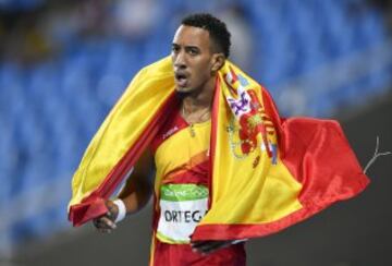  El atleta español Orlando Ortega logró la medalla de plata en la prueba de 110 m vallas 